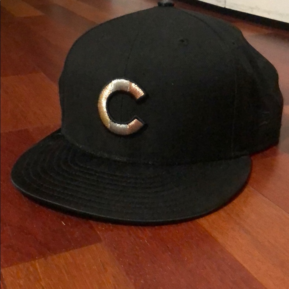 Chicago Cubs 9fifty Black SnapBack Cap